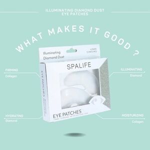 SpaLife Illuminating Diamond Dust Eye Patches 6 Pairs New